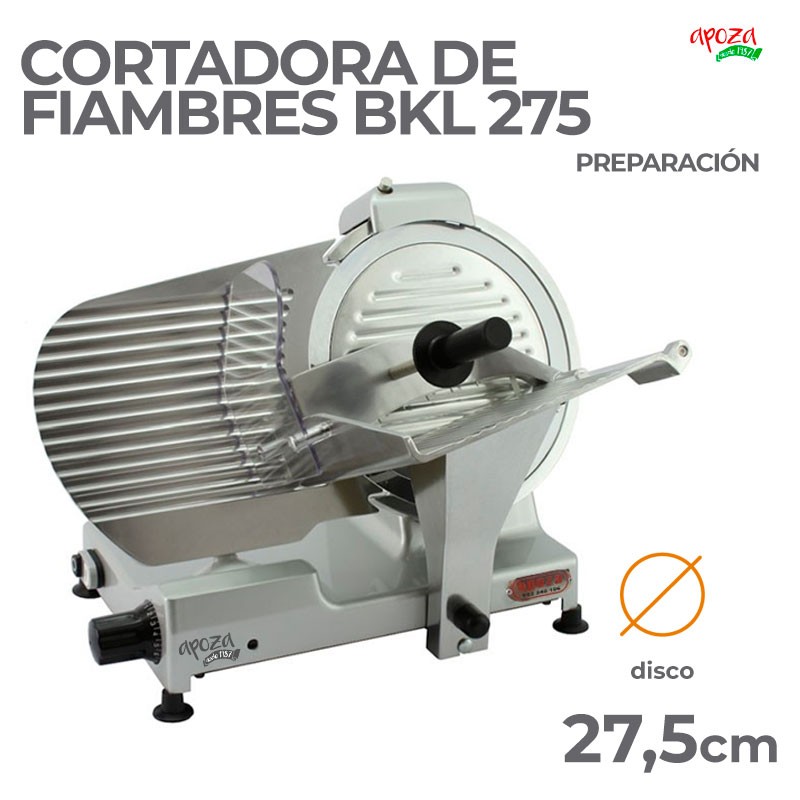 CORTADORA DE FIAMBRES BKL 275