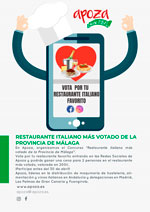Concurso “Restaurante italiano más votado de la provincia de Málaga